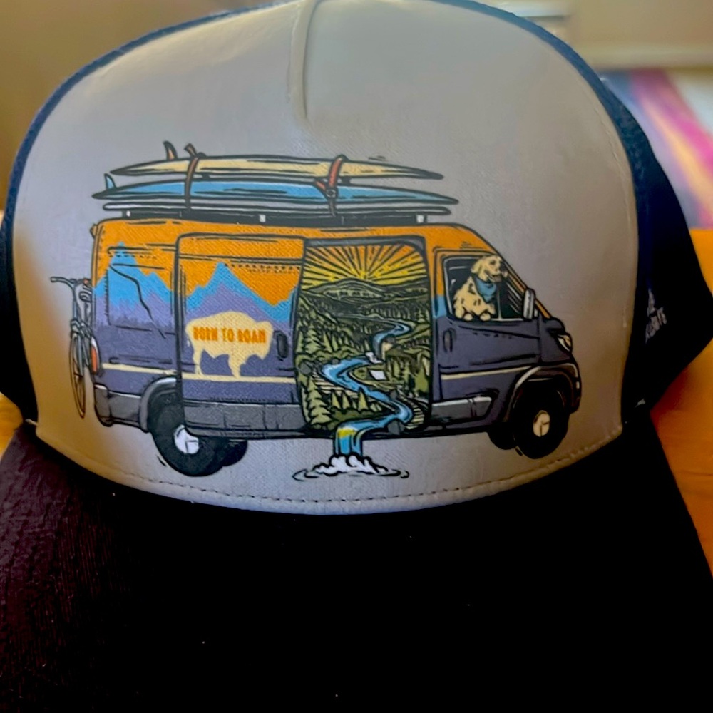 Camper van trucker hat
